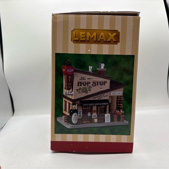 Lemax 2019 The Hop Stop Village Building Porcelain Lighted Building 95485 - Picture 11 of 13